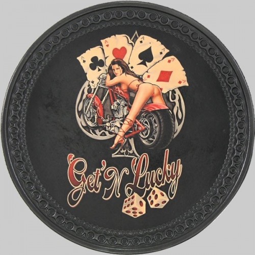 Patch dos cuir pin-up « Get’N’Lucky »