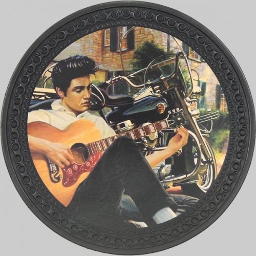 Elvis with Guitar and Motorcycle Leather Back Patch