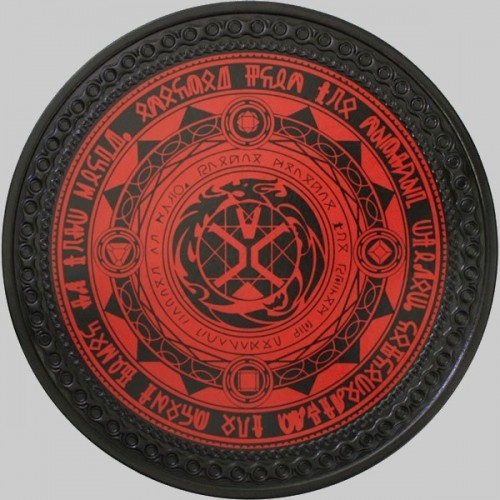 Patch dos cuir cercle de runes vikings