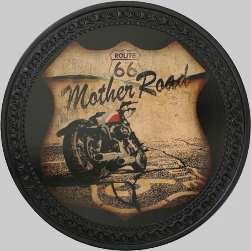 Rückenpatch Leder „Mother Road“ Route 66
