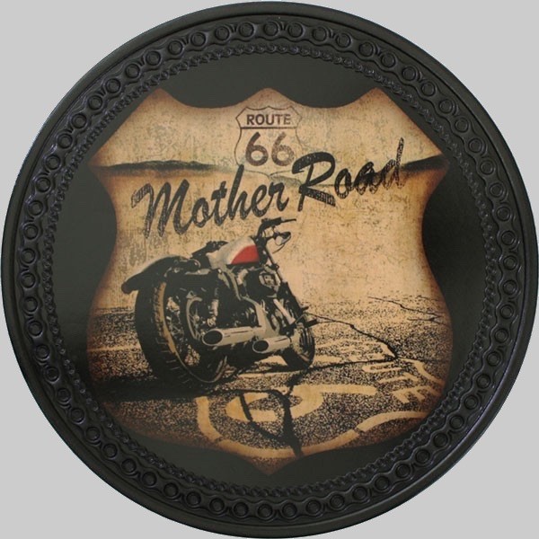 Rückenpatch Leder „Mother Road“ Route 66