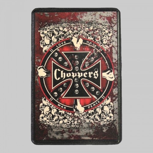 Kleiner Lederpatch Malteserkreuz „Choppers“