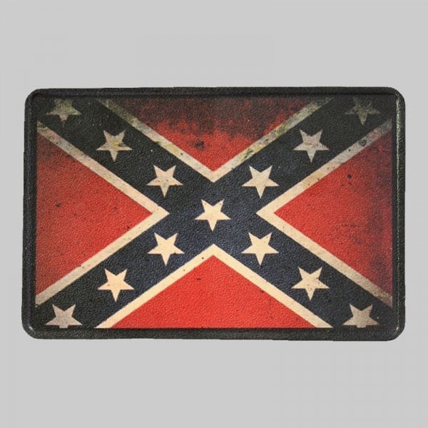 Petit patch cuir drapeau sudiste