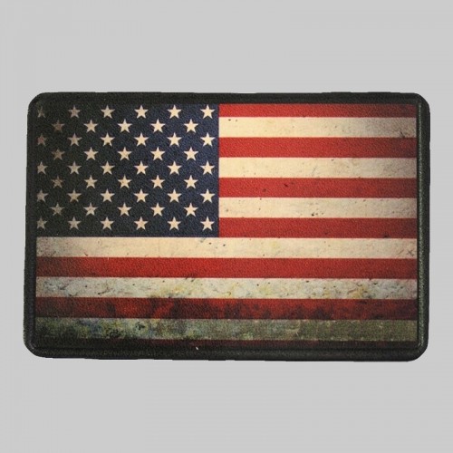 Kleiner Lederpatch US-Flagge