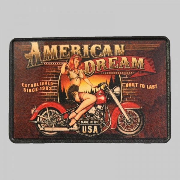 Kleiner Lederpatch Pin-up „American Dream“