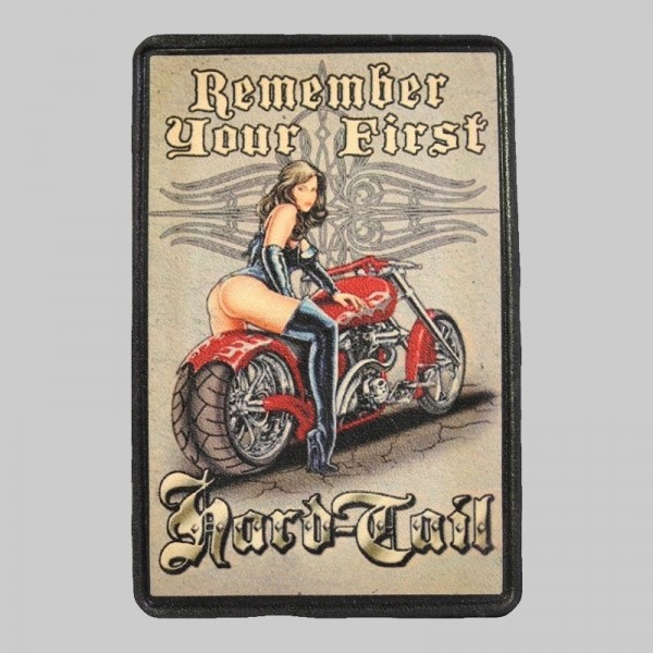 Petit patch cuir pin-up « Hardtail »