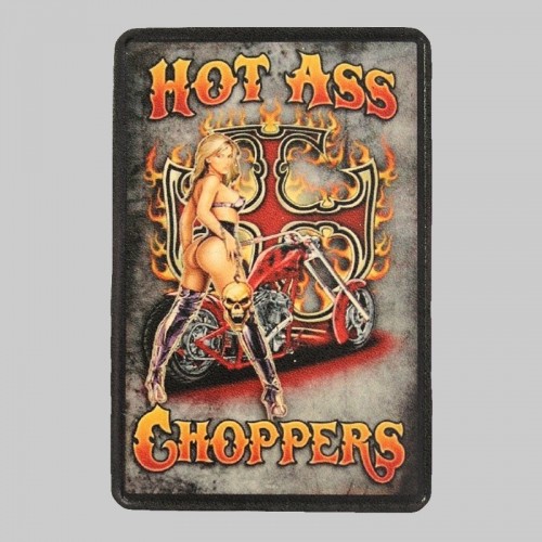 Pin-Up “Hot Ass Choppers” Small Leather Patch
