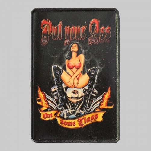 Petit patch cuir pin-up « Put your Ass on Some Class »
