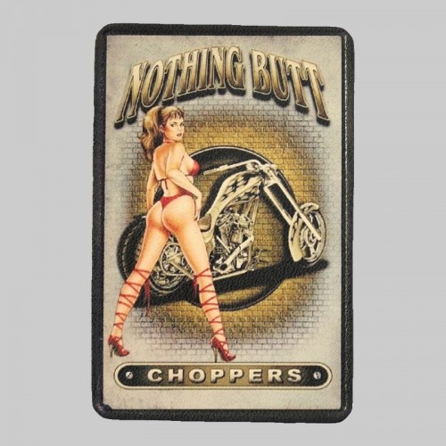 Petit patch cuir pin-up « Nothing Butt Choppers »