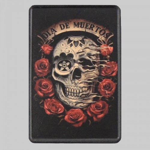 Skull “Día de Muertos” Small Leather Patch