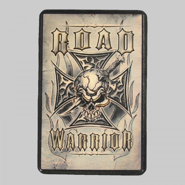 Petit patch cuir croix de Malte « Road Warrior »