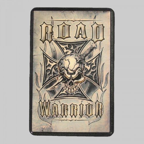 Petit patch cuir croix de Malte « Road Warrior »