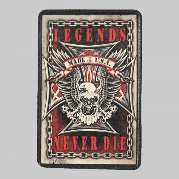 Eagle “Legends Never Die” Small Leather Patch