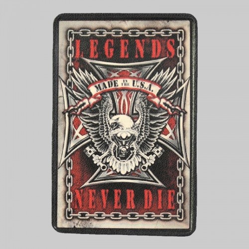 Eagle “Legends Never Die” Small Leather Patch