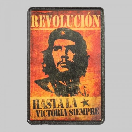Petit patch cuir Che Guevara « Hasta la Victoria Siempre »