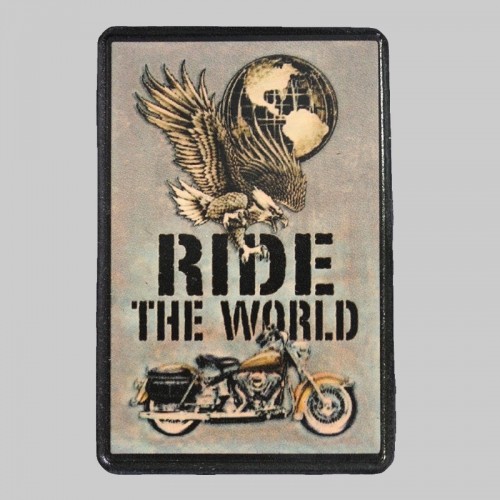 Eagle “Ride the World” Small Leather Patch