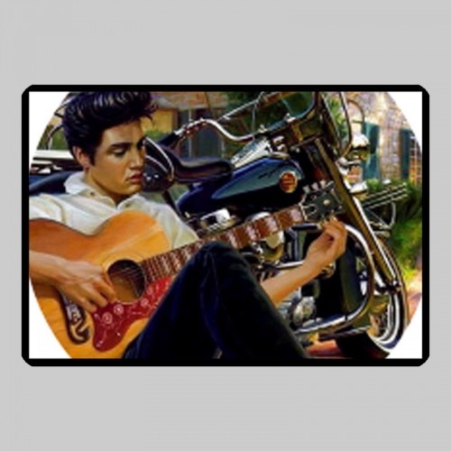 Elvis with Guitar Small Leather Patch