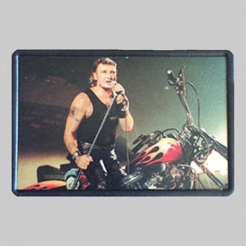 Kleiner Lederpatch Rocker und sein Motorrad