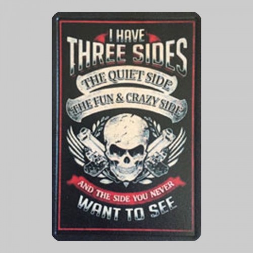 “I Have Three Sides” Small Leather Patch