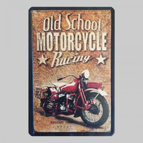 Kleiner Lederpatch Motorrad „Old School Motorcycle Racing“