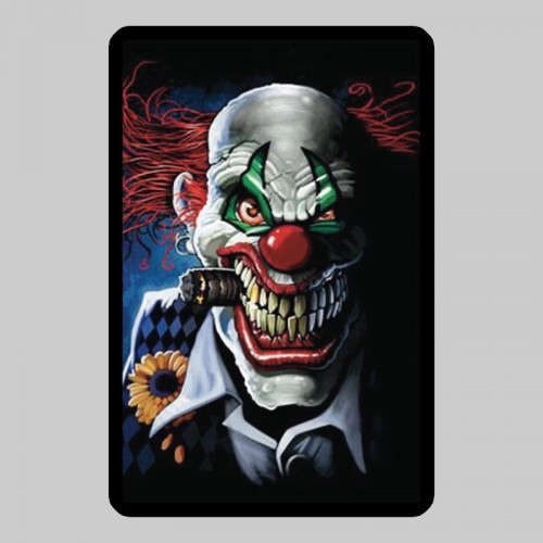 Kleiner Lederpatch Gruseliger Clown