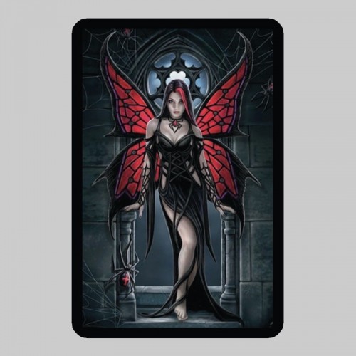 Kleiner Lederpatch Gothic-Fee
