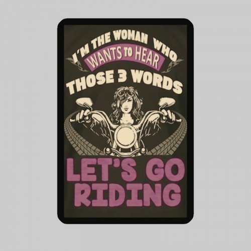 Petit patch cuir « Let’s Go Riding »