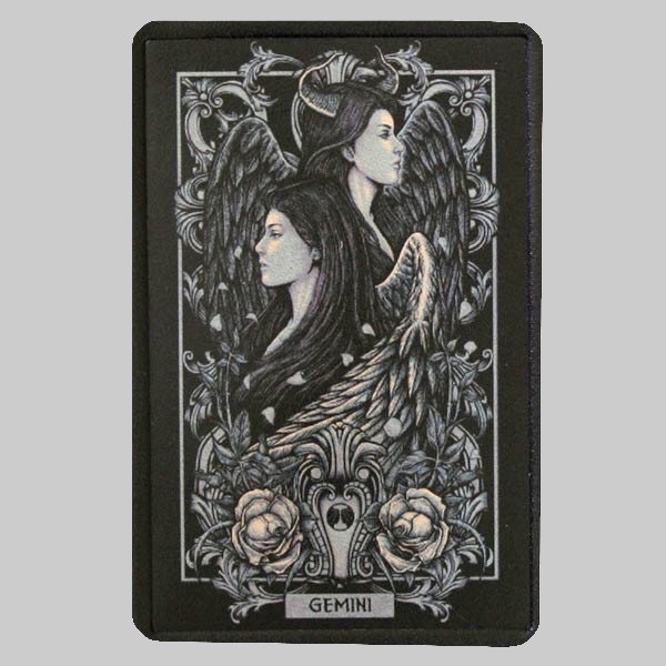 Petit patch cuir zodiaque Gémeaux