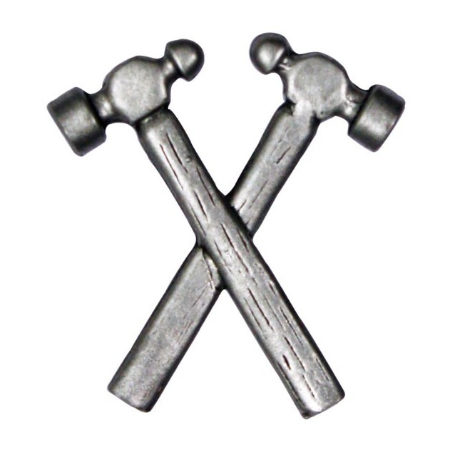 Pin's décoratif Double Marteau - métal