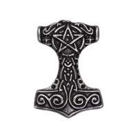 Pin Thors Hammer groß, Zinn
