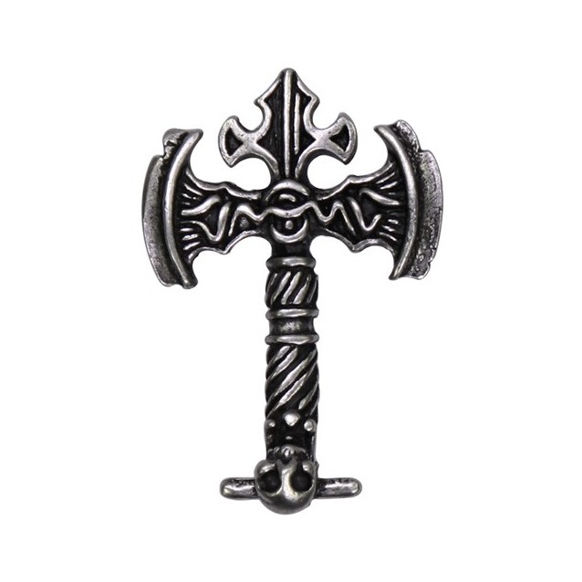 Viking Axe Pin – Wide, Pewter