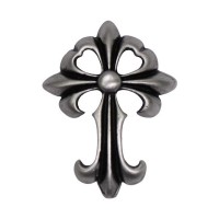 Pin’s croix gothique, étain