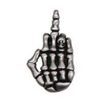 Pin’s doigt d’honneur Fuck grand modèle, étain