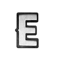 Pin's E - métal