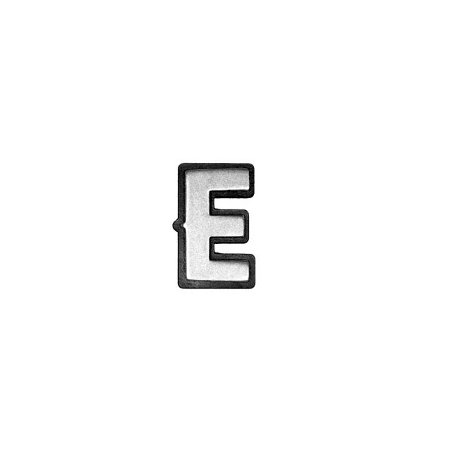 Pin's E - métal