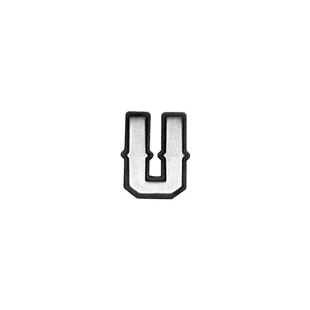 Pin Buchstabe U, Zinn