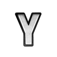 Pin Buchstabe Y, Zinn