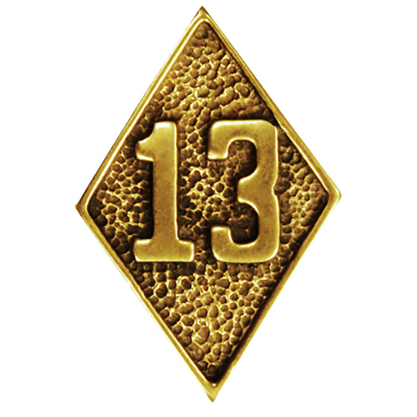 "13" Pins Biker Plaqué Or Vissable - moto