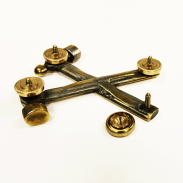 "Marteau Croisé" Pins Biker Plaqué Or Vissable - moto