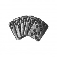 Pin’s quinte flush royale, étain