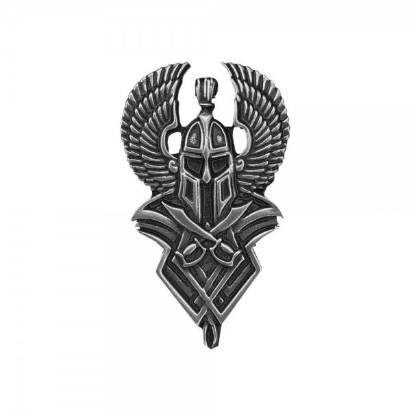 Pin Geflügelter Spartaner, Zinn
