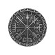 Pin Vegvísir Wikinger-Kompass, Zinn