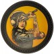 Rückenpatch Leder Lady Bikerin „We Can Do It“