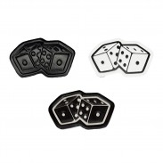 Patch Würfel aus geprägtem Leder