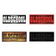 Patch Oldschool aus geprägtem Leder
