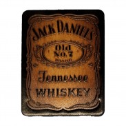 Patch Tennessee Whiskey en cuir embouti – marron vieilli
