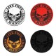Patch Live Free Ride Hardcore en cuir embouti