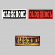 Patch Oldschool en cuir embouti