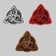 Patch Triquetra – Nœud Celtique en cuir embouti