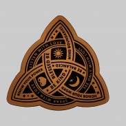 Triquetra – Celtic Knot Embossed Leather Patch